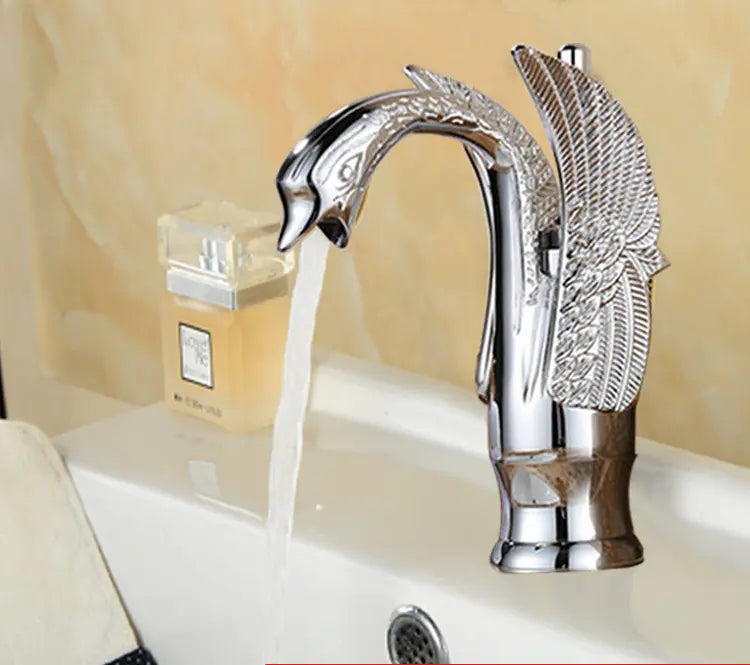 Antique Copper Bathroom Vanity Washbasin Faucet