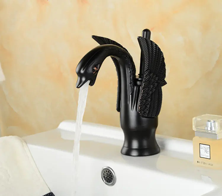 Antique Copper Bathroom Vanity Washbasin Faucet