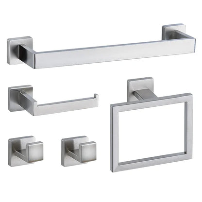 Wall-Mounted Stainless Steel Bathroom Hardware Set