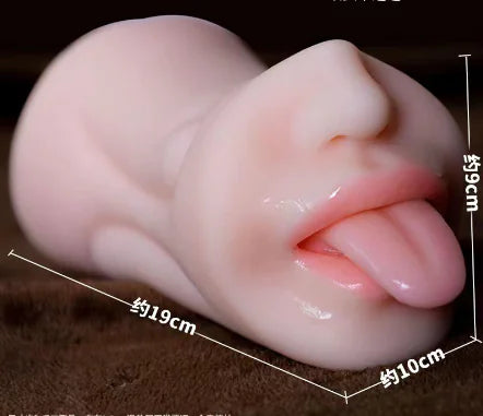 Realistic Oral Sex Masturbator with Texture for Adults