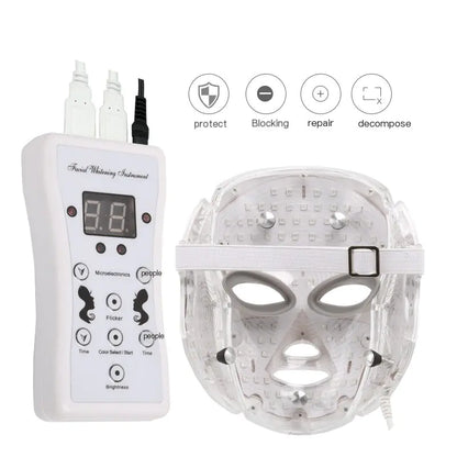 LED Facial Mask Beauty Device with Seven Color Lights