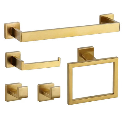 Wall-Mounted Stainless Steel Bathroom Hardware Set