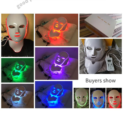 LED Facial Mask Beauty Device with Seven Color Lights