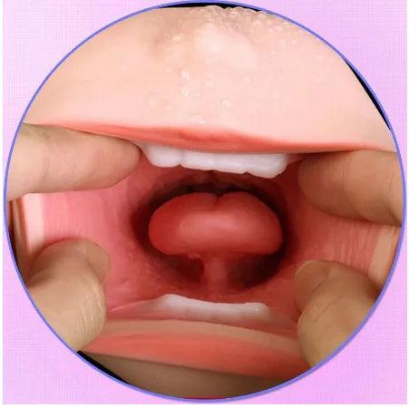 Realistic Oral Sex Masturbator with Texture for Adults