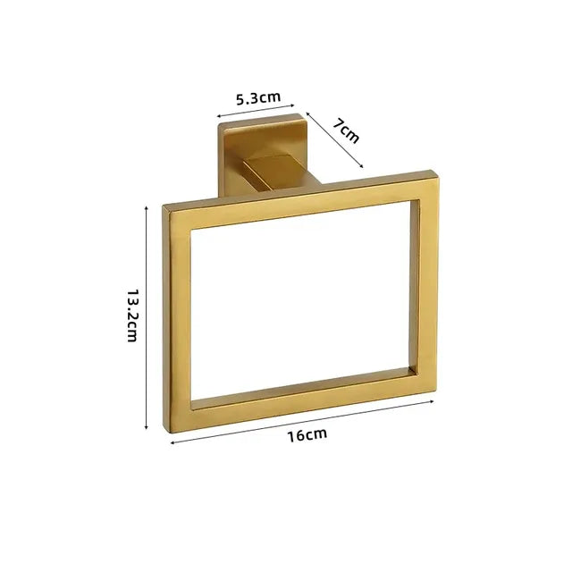 Wall-Mounted Stainless Steel Bathroom Hardware Set