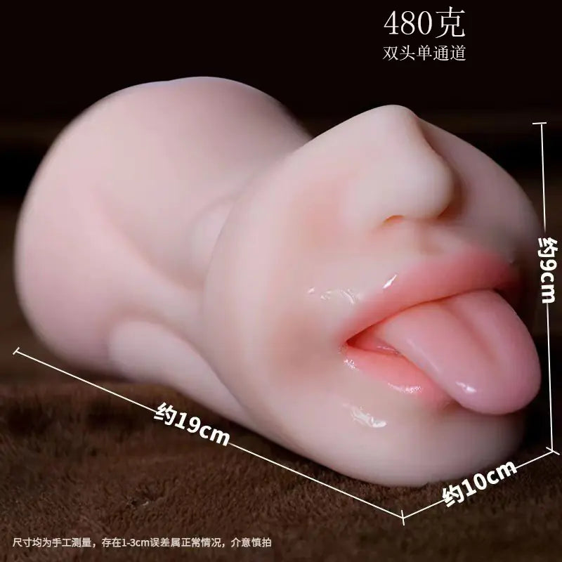 Realistic Oral Sex Masturbator with Texture for Adults