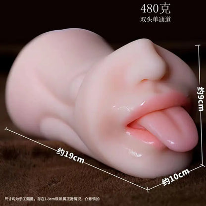 Realistic Oral Sex Masturbator with Texture for Adults