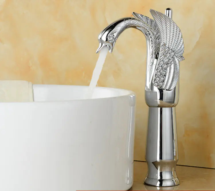 Antique Copper Bathroom Vanity Washbasin Faucet