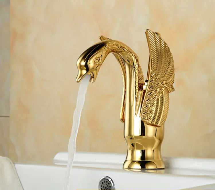 Antique Copper Bathroom Vanity Washbasin Faucet